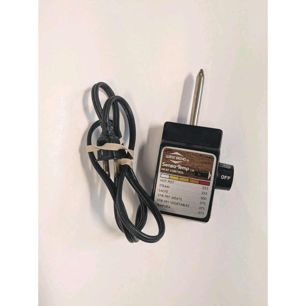 West Bend Sens-A-Temp #6 Heat Control Probe Cord for Electric Wok Skillet 79506X